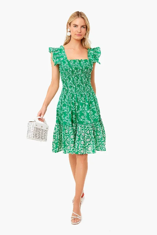 Empire Waist Women Dress to Accentuate the Bust and Conceal the WaistExclusive Frankie Green Elena Dress