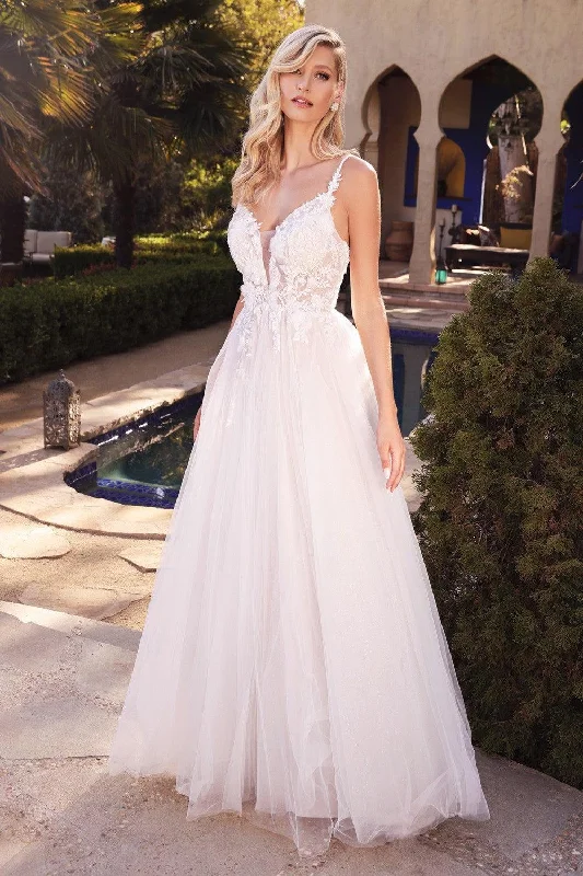 Sheath Women Dress with a Tailored Fit for a Professional LookCinderella Divine CB072W Layered A-Line Tulle Bridal Gown