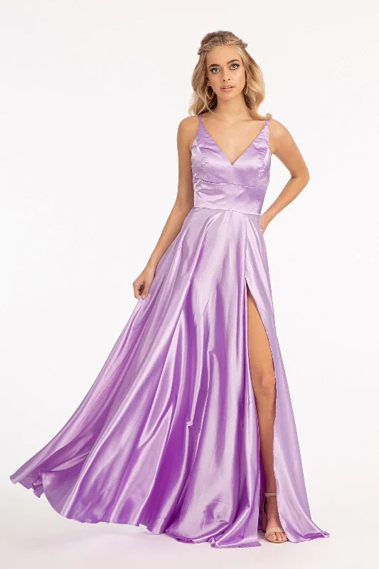 Strapless Women Dress with a Built - in Bra for Comfort and SupportLong Spaghetti Strap Formal Bridesmaid Satin Dress