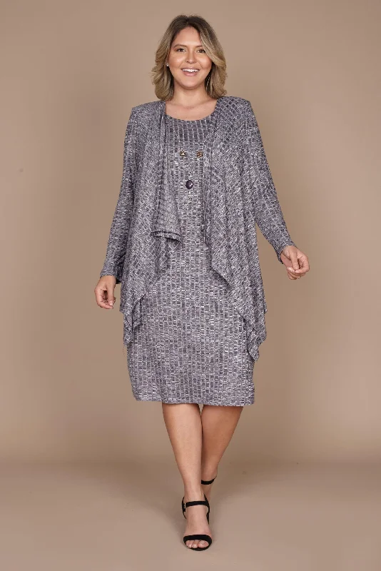 Shift Women Dress with a Simple and Classic Design for Everyday WearR&M Richards 9146 Short Dress With Cascade Jacket Formal