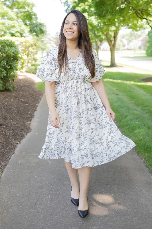 Ball Gown Women Dress with a Full Skirt for a Princess - like LookThe Frances in Cloudburst (FINAL SALE)