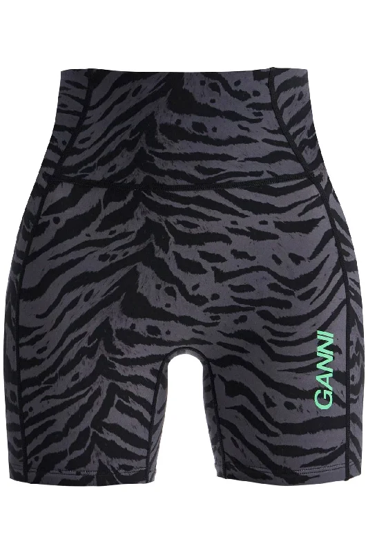 Bermuda Women Shorts for a Classic and Sophisticated LookGanni Women's Animal Print Sports Shorts