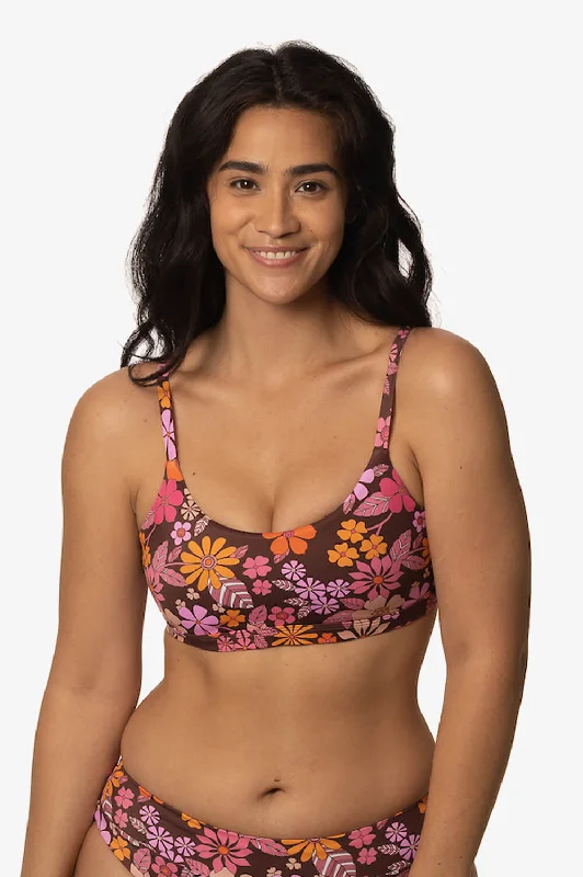 Long - line bikini top for added support and a fashionable lookDiana Bikini Top - Free Spirit