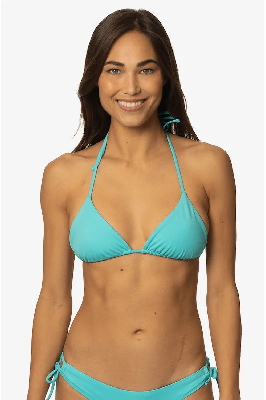 Ruched bikini with fabric gathers for a slimming effectKewalos Bikini Top - Manifest