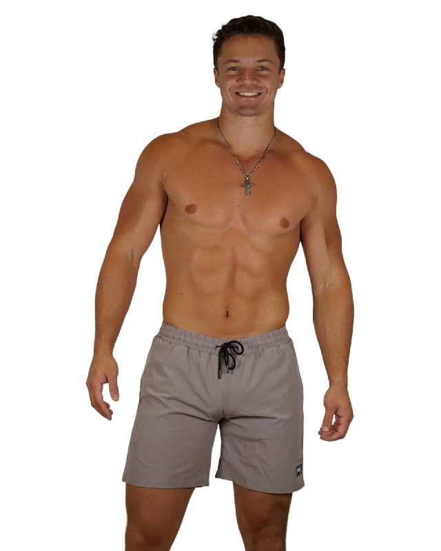 Neon - colored bikini to stand out on the beachPAPI MEN TRUNKS 5.5" & 7.5" STRETCH- GRAY