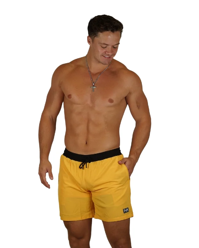 String bikini for a minimalistic and sexy beach stylePAPI MEN TRUNKS 5.5" & 7.5" STRETCH- YELLOW